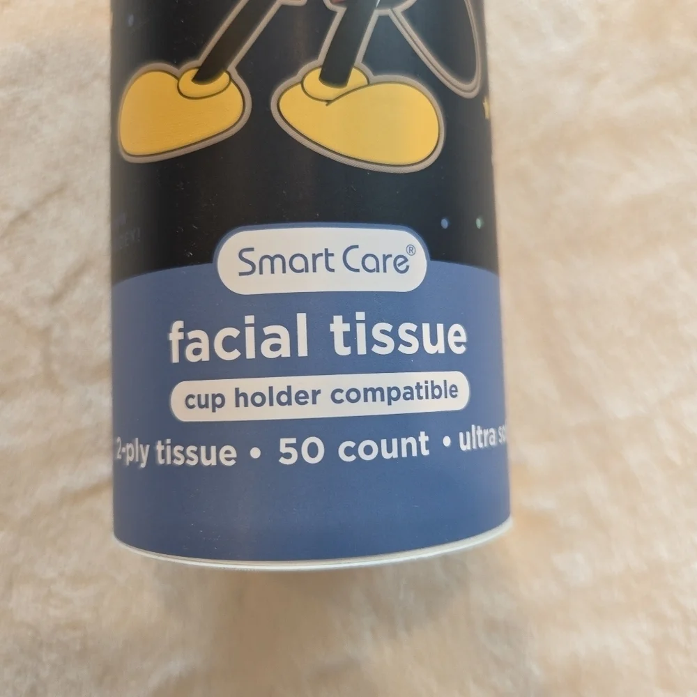 Disney Mickey Mouse Tissue 2ply Ultra Soft 50 ct Cup Holder Canister